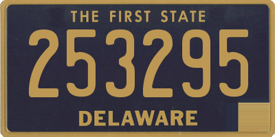 DE license plate 253295