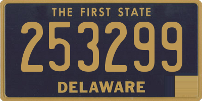 DE license plate 253299