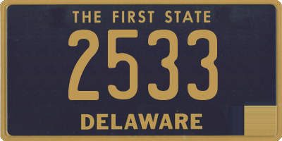 DE license plate 2533