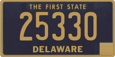 DE license plate 25330