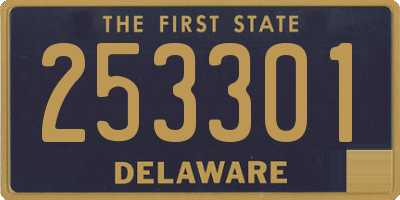 DE license plate 253301