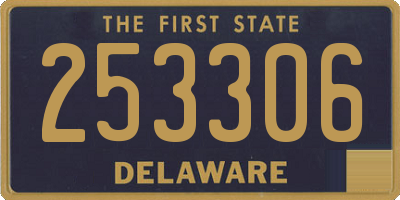 DE license plate 253306