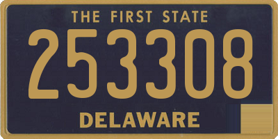 DE license plate 253308