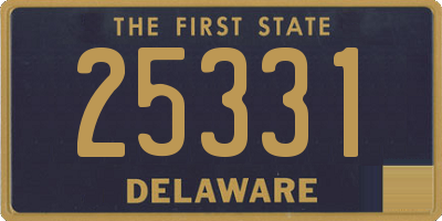 DE license plate 25331