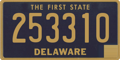 DE license plate 253310