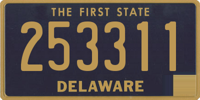 DE license plate 253311