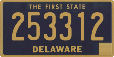 DE license plate 253312