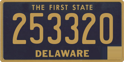 DE license plate 253320