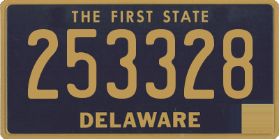 DE license plate 253328