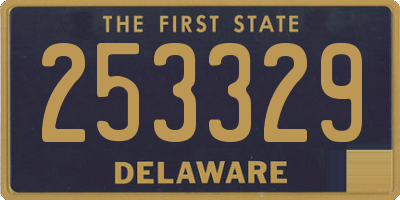 DE license plate 253329