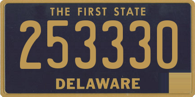 DE license plate 253330