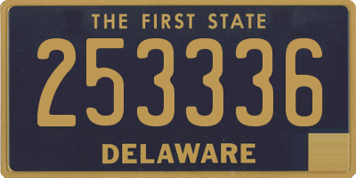 DE license plate 253336
