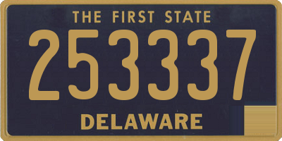 DE license plate 253337
