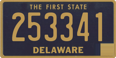 DE license plate 253341