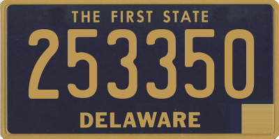 DE license plate 253350