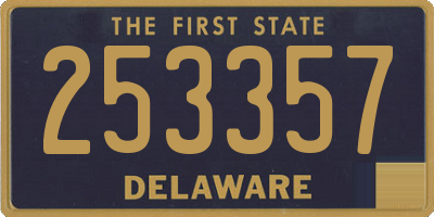 DE license plate 253357