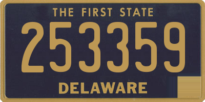 DE license plate 253359