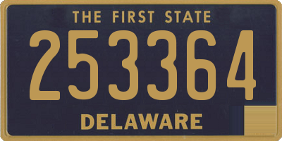 DE license plate 253364