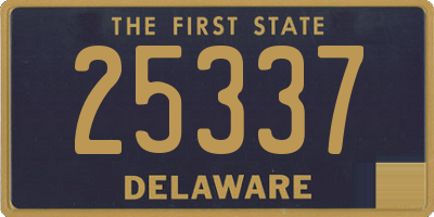 DE license plate 25337