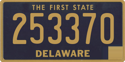 DE license plate 253370