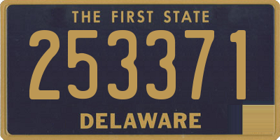 DE license plate 253371