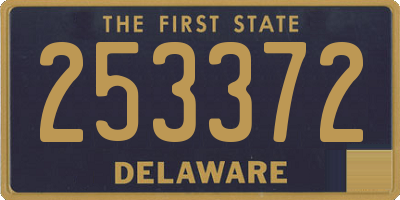 DE license plate 253372