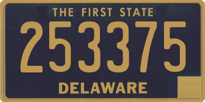 DE license plate 253375