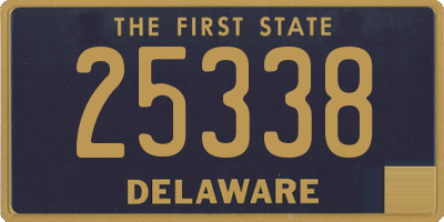 DE license plate 25338