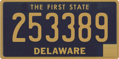 DE license plate 253389