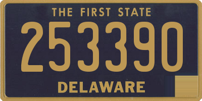 DE license plate 253390