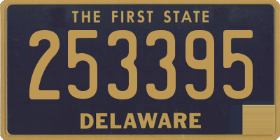 DE license plate 253395