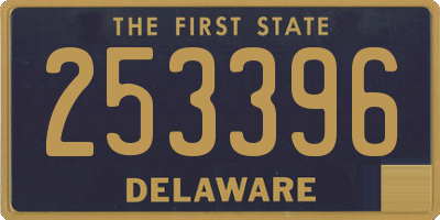 DE license plate 253396
