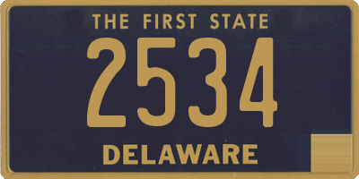 DE license plate 2534