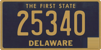 DE license plate 25340