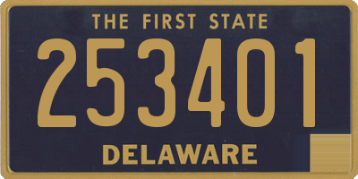 DE license plate 253401