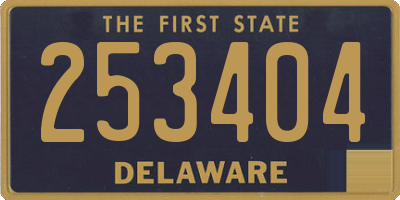 DE license plate 253404