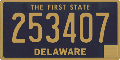 DE license plate 253407