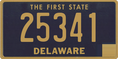 DE license plate 25341