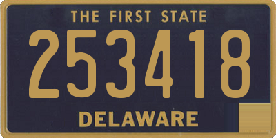DE license plate 253418