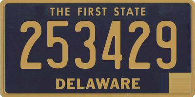 DE license plate 253429