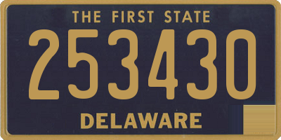 DE license plate 253430