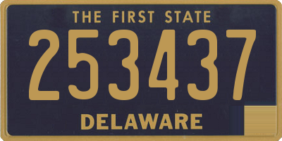 DE license plate 253437