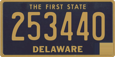 DE license plate 253440