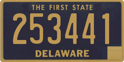 DE license plate 253441