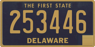 DE license plate 253446