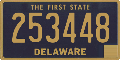 DE license plate 253448