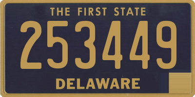 DE license plate 253449