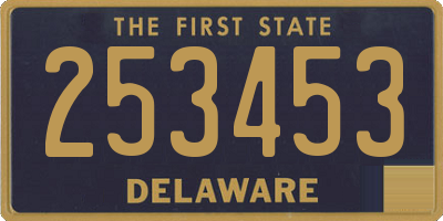 DE license plate 253453