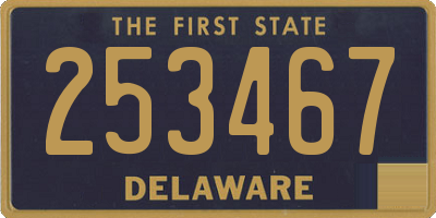 DE license plate 253467