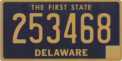 DE license plate 253468